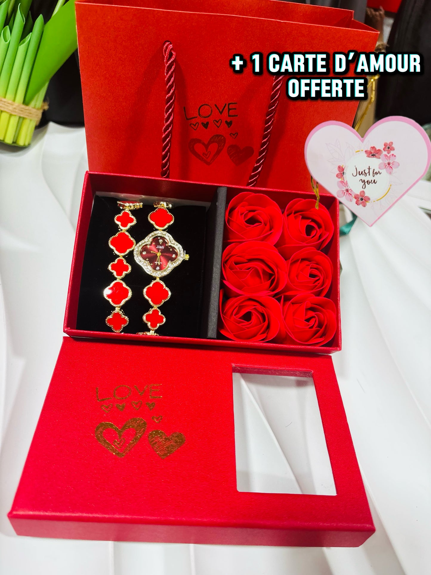 Ensemble Montre Femme – Collection Élégante Édition Limitée | Plaqué Or 24K