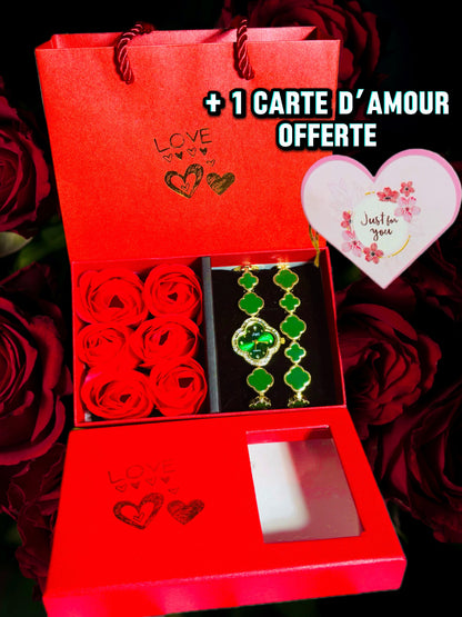 Ensemble Montre Femme – Collection Élégante Édition Limitée | Plaqué Or 24K